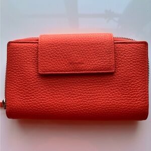 All Saints Rose-Pink Leather Wallet